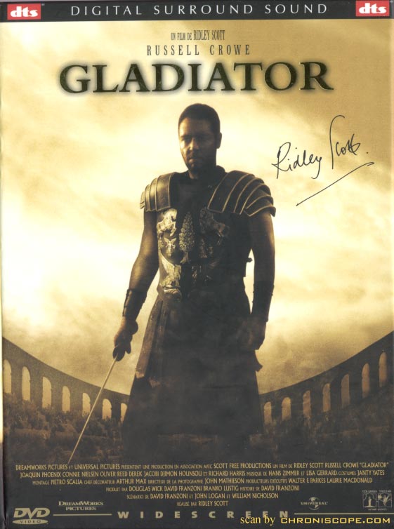 Jaquette DVD collector de Gladiator recto