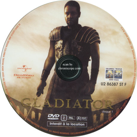 Sérigraphie DVD 1 collector de Gladiator