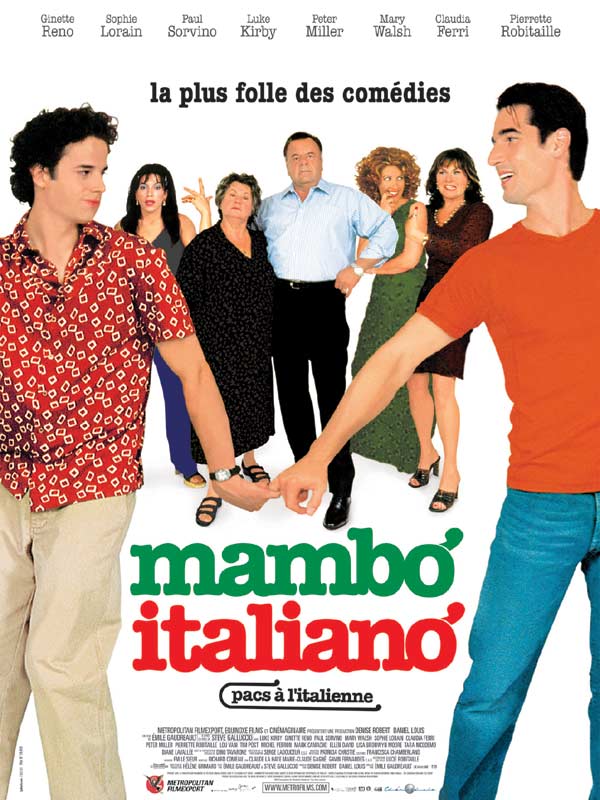 affiche du film Mambo Italiano de Emile Gaudreault