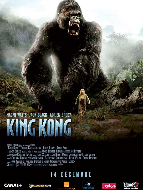 Affiche du film King Kong de Peter Jackson