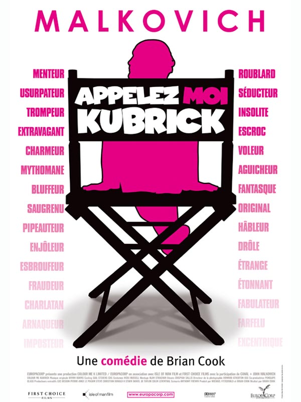 Affiche du film appelez-moi Kubrick John Malkovich